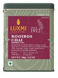 Luxmi Estates - Rooibos Chai - Organic Rooibos Tea with Spices - Loose Leaf - 100g (50 Cups), Limited Fall Tea with Cinnamon, Cardamom and Clove, Perfect for Relaxation