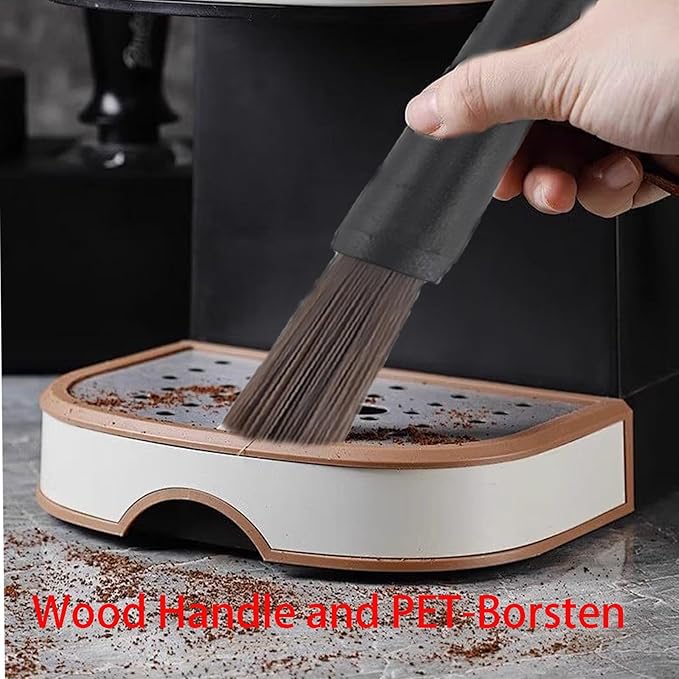 Coffee Grinder Cleaning Brush Black Nylon Bristles Plastic Handle High Efficiency Coffee Grinder Cleaner Brush