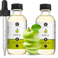 Dolce Flav Apple Extract 2 Ounce Oil-Soluble Kosher, Sugar-Free, Concentrated Crisp Apple Flavoring for Baking, Chocolates & Desserts, Includes Measured Dropper, Pack of 2