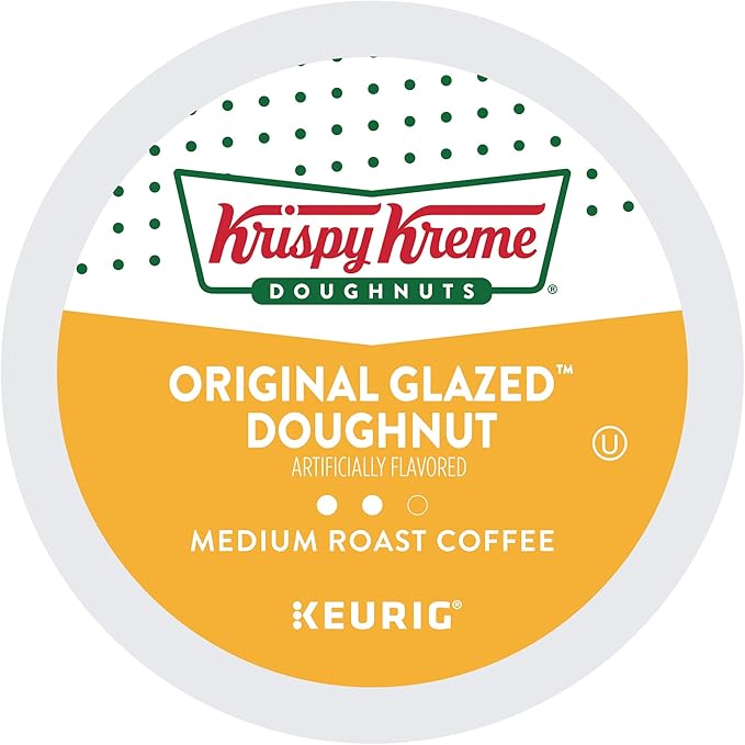 Krispy Kreme Original Glazed Doughnut, Single-Serve Keurig K-Cup Pods, Flavored Medium Roast Coffee, 96 Count
