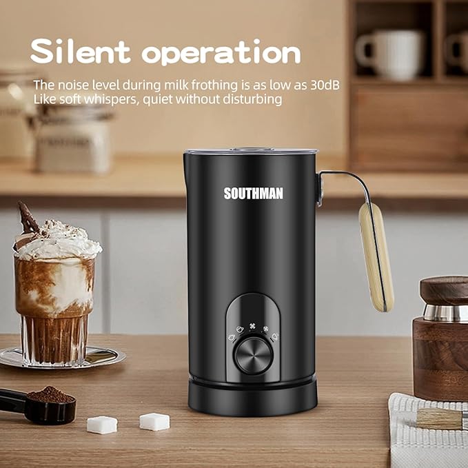 Milk Frother Electric 5 in 1 - Automatic Milk Frothers 350ml Large Capacity Milk Steamer and Frother Milk Heater and Warmer Hot & Cold Milk Foamer Maker for Latte Coffee Chocolate Machine