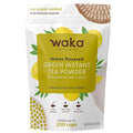 Waka Instant Green Tea Mix, Lemon Flavored - 100% Tea Leaves, No Additives, Unsweetened Tea Powder in Bulk Pouch – Easy Quick Hot and Iced Teas, Up to 200 Cups (4.5oz)