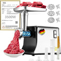 5.0 Upgrade Electric Meat Grinder【NO.1 Germany 3500W Super Motor】【SGS Certified SUS304 Blade & Plate】3-Second Fast Meat Grinding, Perfect For Meat Grinders For Home Use (BLACK)