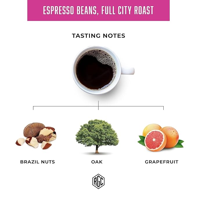 Real Good Coffee Company - Whole Bean Coffee - Full City Roast Espresso Coffee Beans - 2 Pound Bag - 100% Whole Arabica Beans - Grind at Home, Brew How You Like