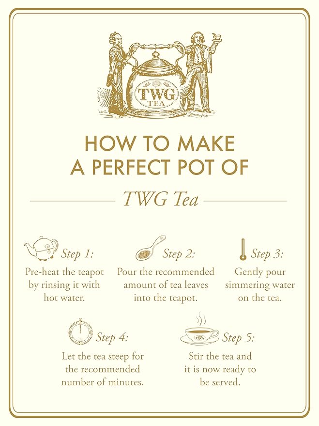 TWG Tea | Moroccan Mint Tea | Green Tea | Spearmint Leaves | Haute Couture Tin, 120g | Gift Set