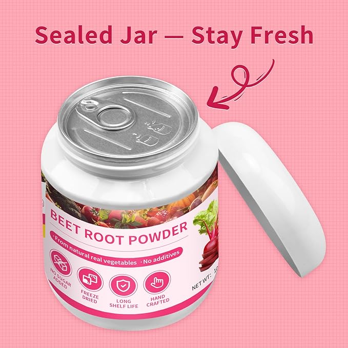 Beet Root Powder,10.5oz/300g,100% Natural Beet Root Vegetable Powder,Superfood for Smoothies, Baking & Juice,Rich in Nutrients,Pure Power,No Additives