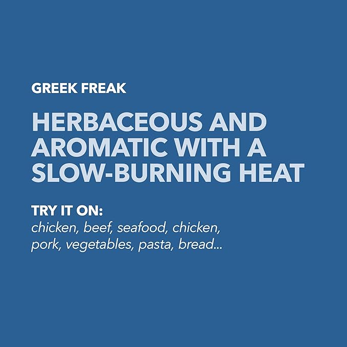 Spiceology – Greek Freak Mediterranean Salt-Free Seasoning – Greek Herbs & Spices for Chicken, Potatoes, Salad, Gyros, Pasta & Pizza – Fresh-Ground, Chef-Crafted Mediterranean Blend – 11.5 oz