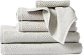 Coyuchi Air Weight Organic Towels, Wash Cloth - Fog (12" x 12")