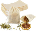 20Pcs Cotton Cooking Spice Bags, 4.25in×3.15in, Soak-Resistant & Boil-Resistant, Strainer Cooking Soups as Spice Bags, Reusable Tea Bags