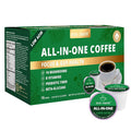 Mushroom Coffee K Cup Low Acid - Single Origin – Focus & Gut-Health with 14-Mushrooms, Vitamins, L-Theanine and Alpha GPC, Single Serve Pods - No Crash or Jitters, 16 Count