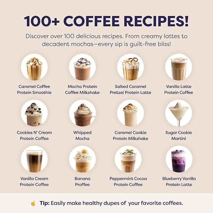 White Chocolate Mocha Protein Iced Coffee - Premium Whey Protein & Instant Iced Coffees - 100% Natural Cold Brew - Zero Artificial Flavors & Sweeteners, 80 mg Caffeine, No Added Sugar, 20 Servings