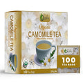 True Organic Premium Chamomile Tea |100 Count Tea Bags | USDA Organic & Kosher Certified |100 Envelop Organic Chamomile Tea Bags for Your Home & Cafe.