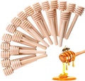 100 Pcs Honey Dipper Sticks, 3 inch Mini Wooden Honeycomb Stick, Small Honey Spoons Stirrer Stick for Honey Jar Dispense Drizzle Honey and Wedding Party Favors Gift
