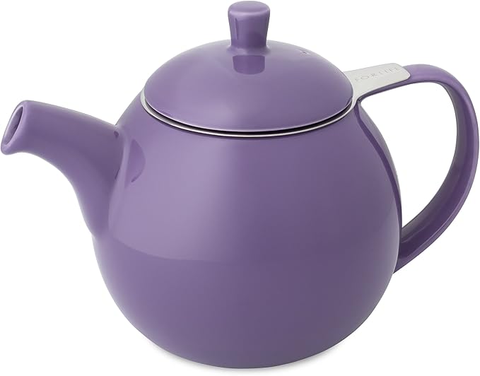 FORLIFE Curve Teapot with Infuser, 24-Ounce, Purple