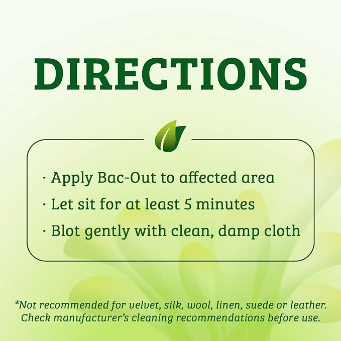 Biokleen Bac-Out Enzyme Stain & Odor Remover - 128 Ounces - Destroys Stains & Odors Safely, for Pet Stains, Laundry, Diapers, Wine, Carpets, & More, Eco-Friendly, Non-Toxic