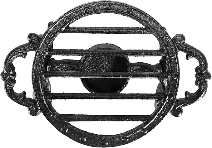 Sumnacon Round Tea Warmer Cast Iron Tea Pot Warmer with Tealight Candle Holder Sturdy Functional Teapot Warmer Stand for Office Party or Desk RetroTea Pot Heater for Heating Milk,Tea,Coffee,Food