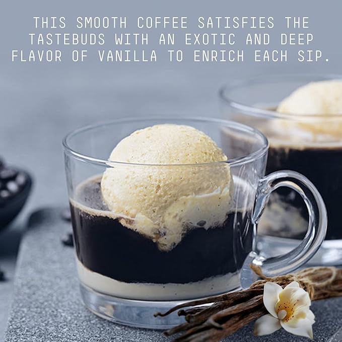 Stone Street Flavored Ground Coffee, French Vanilla, Freshly Roasted, 100% Colombian Arabica, Gourmet Coffee, Medium Roast, 1 LB