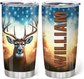Hyturtle Personalized Hunting Gifts For Men - Deer Hunting Tumbler 20 Oz Travel Coffee Mug Stainless Steel - Fathers Day Hunting Gift For Dad, Him, Boy, Husband, Hunters On Birthday, Christmas