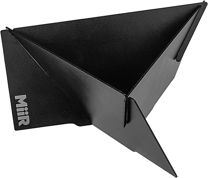 MiiR Pourigami, Innovative Portable and Collapsable Coffee Dripper - Durable Stainless Steel Maker for Effortless Pour Over with Convenient Travel Case Included
