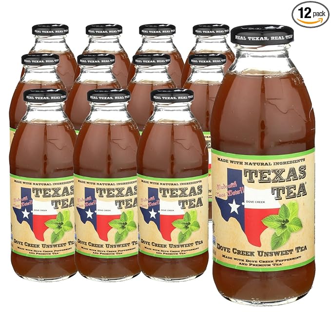 Texas Tea, Dove Creek Unsweet Tea, 16 oz, 12 Pack