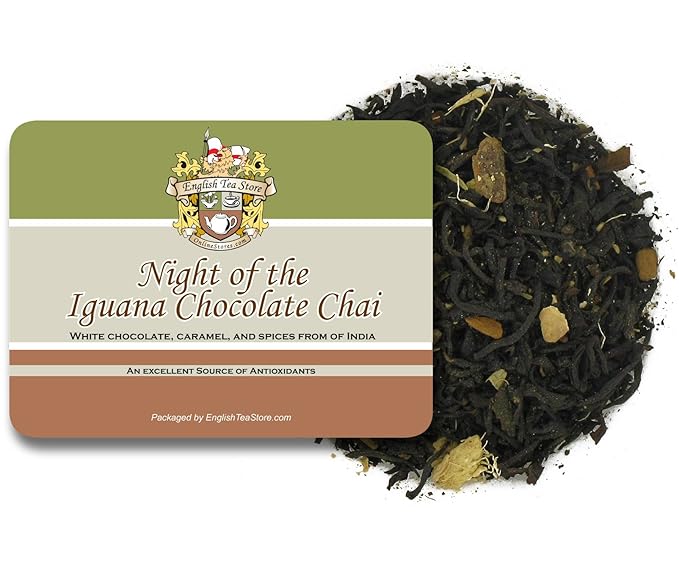 English Tea Store Night Of The Iguana Chocolate Chai Tea Loose Leaf 16oz_AB