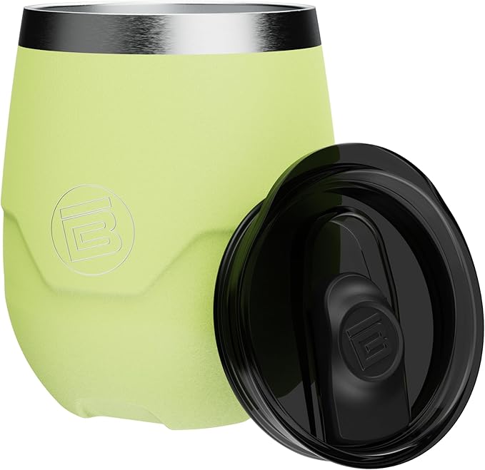 BOTE MagnePod Drinkware MAGNETumbler Stemless Wine Tumbler with Lid Drink Cooler 12 oz Size Keeps Wine Beer Soda Water Cold Insulated attach to Compatible SUPs Kayaks Floats Multiple Colors