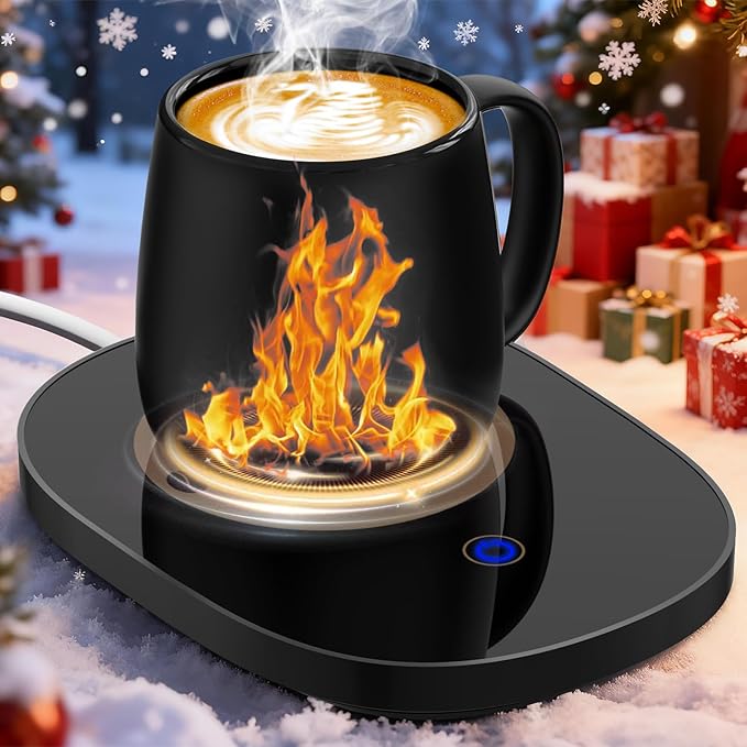 Coffee Warmer for Desk with Auto Shut Off,Coffee Mug Warmer for Desk with Auto Shut Off (Christmas Coffee Gifts)