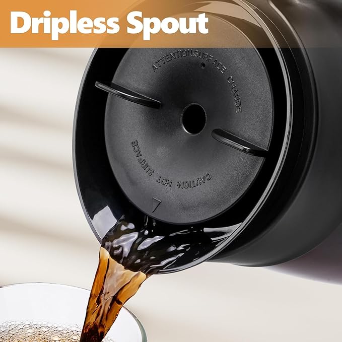 10 Cup Coffee Pot Replacement for Ninja Coffee Maker CM401, Glass Coffee Carafe Compatible with Ninja CM400 CP300 CF091 CM371 CM300, Ninja Coffee Pots Replacements with Brew-Through Lid