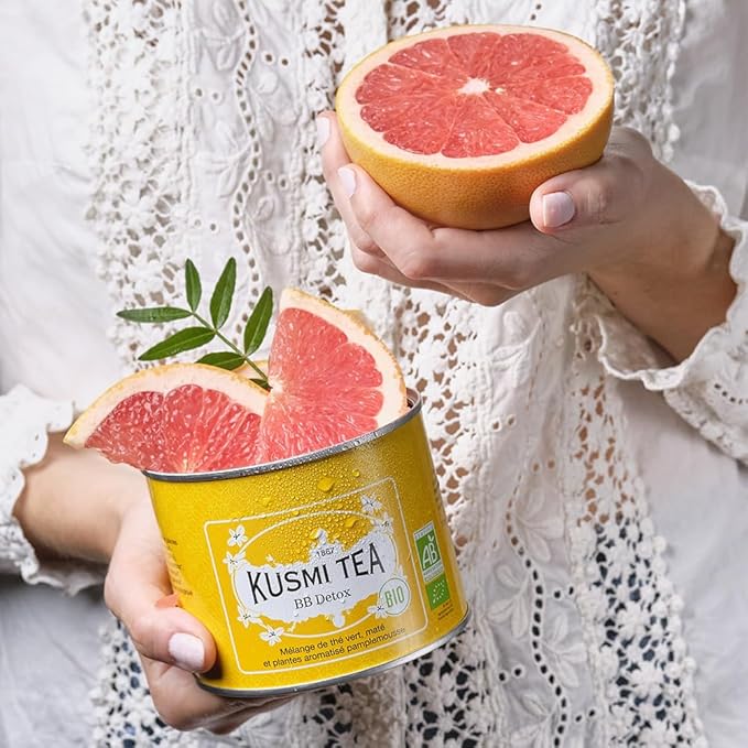 Kusmi Tea - BB Detox + Detox - Organic Green Tea - Loose Leaf - 2 x 3.5 oz Tins