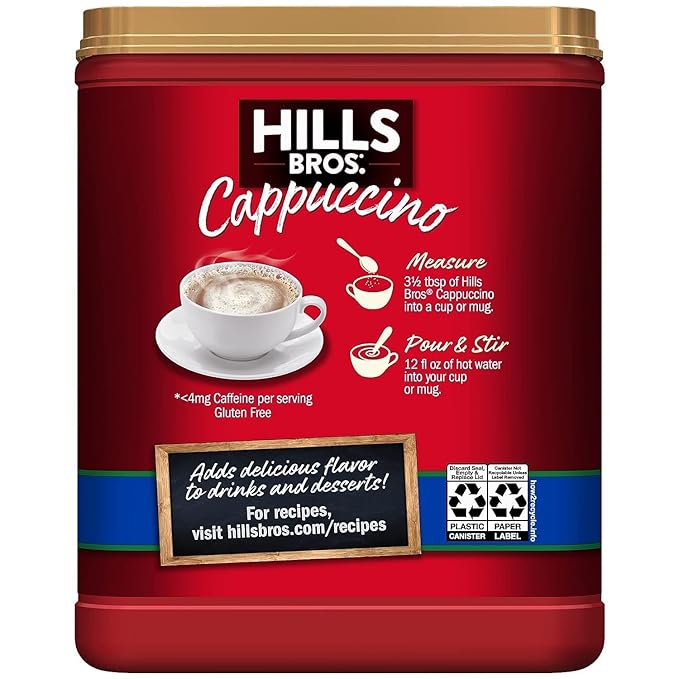 Hills Bros. Flavor Coffee (Decaf French Vanilla, 16 Ounce (Pack of 8))