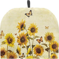Butterfly Tea Pot Cozy for Keeping Warm Sunflower British Tea Pot for Kitchen Accessories Gift to Women Dust Proof Kettle Kitchen Dust Cover