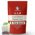 Herb Guru Cool Down Herbal Tea Bags – Herbal Heat Relief, Supports Inflammatory Response & Mood Balance with Isatis, Chrysanthemum, Honeysuckle & Licorice Root – Caffeine Free Tea, 0.88 Ounces