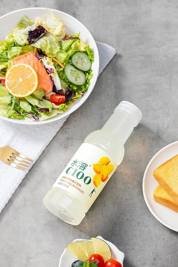 C100 Lemon Flavored Composite Juice Drink，100mg Vitamin C Per Bottle, 12% Real Fruit Juice, -15 fl oz, 445mL, 15 Pack