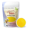 Ultimate Baker - Sanding Sugar, Yellow - Vibrant, Naturally Colored Baking & Decorating Sugar, Perfect for Sprinkling on Cakes, Desserts & Confections, Medium Crystal - 4oz