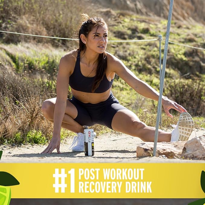 FITAID ZERO, Keto-Friendly, Number 1 Post-Workout Recovery Drink, Contains Zero Sugar, BCAAs, Glucosamine, Green Tea, 5 Calories, 12 Fl Oz (Pack of 4)