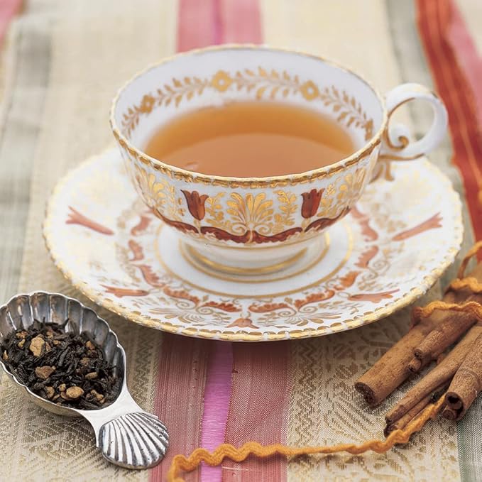 Harney & Sons Hot Cinnamon Spice Black Tea, with Orange Peel, Cinnamon, and Clove, 16 Oz (Pack of 1)