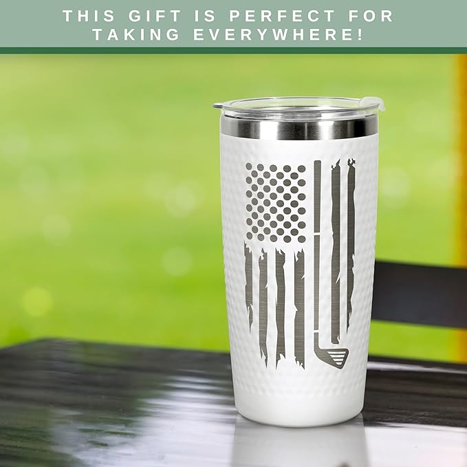 Golf Gifts for Men, Grandpa, Uncle, Golfer, Boss, Dad, Husband, Him, Boyfriend - Grandpa Uncle Gifts - Birthday, Christmas Gift for Golfers Men - 20 Oz Worlds Golfer Tumbler for Mens