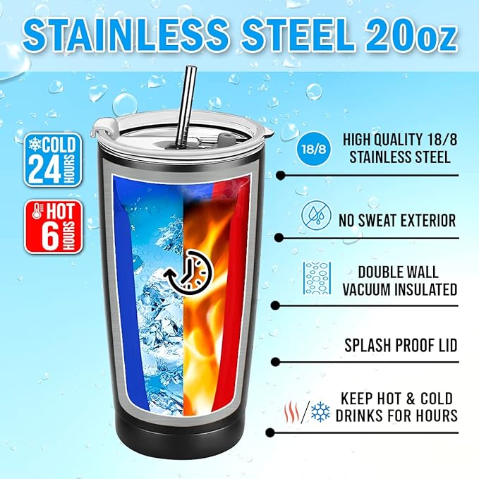 winorax Truck Driver Gifts Trucker Tumbler Stainless Steel Tumblers Coffee Travel Mug 20oz Birthday Christmas Fathers Day Trucks Gifts For Truckers Dad Husband Men Drivers