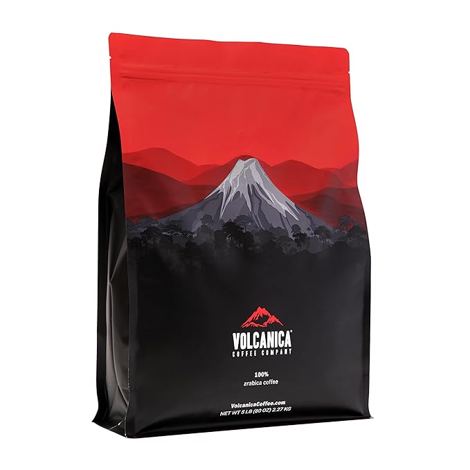 Dark Chocolate Decadence Flavored Coffee, Ground, Fresh Roasted, 5 lbs