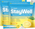 DAILYNOURI StayWell Digestive & Immunity Drink Mix | Supports Gut Health, Digestion, Immunity & Energy | Probiotics, Prebiotics, Colostrum & Daily Vitamins | 30 Stick Packs
