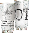 Occupational Therapy Gifts - Tumbler Stainless Steel 20oz, OT Occupational Therapist Gift For Women Men, Occupational Therapy Assistant Drinking Cups For Coworker Staffs (OT06)