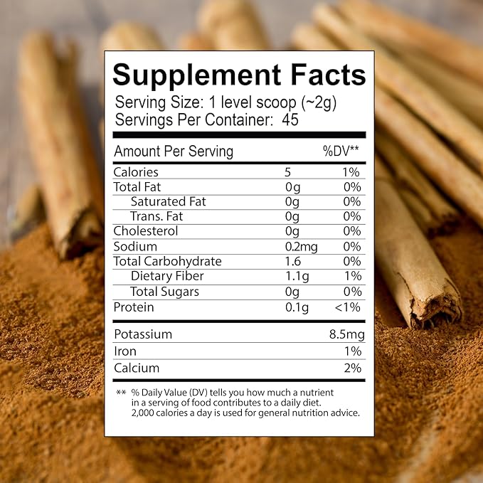 Organic Ceylon Cinnamon & Turmeric Latte Powder – USDA Organic, Fair-Trade, Non-GMO, with Ashwagandha, Lion’s Mane, Ginger – Perfect for Cooking, Golden Milk, Smoothies & Tea