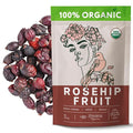 Organic Rose hips Dried Whole (16oz.) – Rosehip Fruit Tea Loose (Rosa Canina) – Source of Vitamin C from Food – European Origin