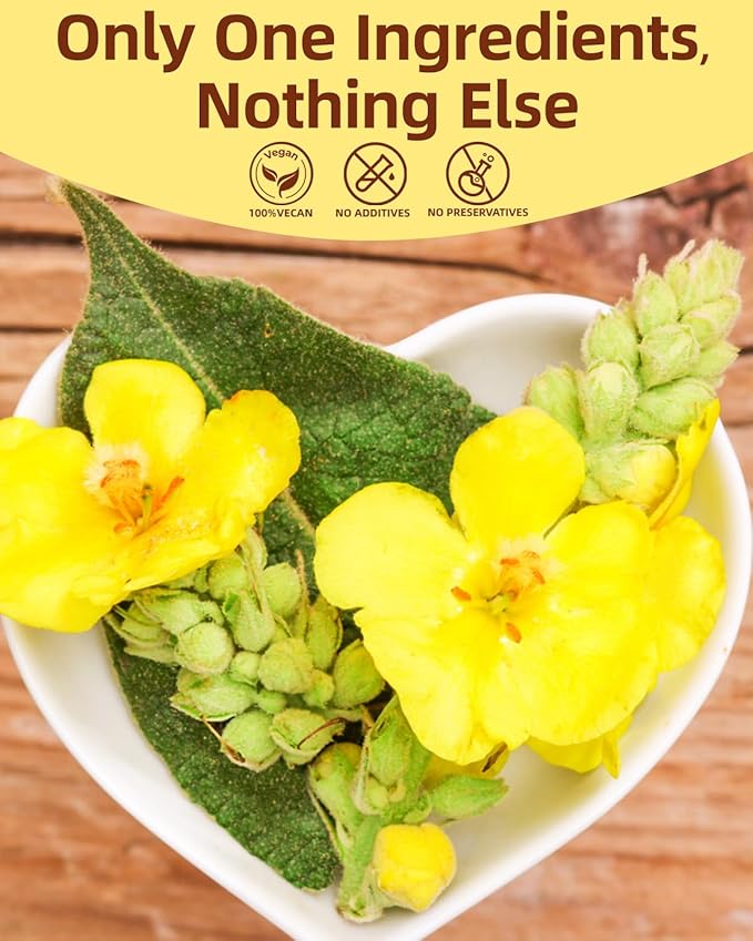 Mullein Leaf Tea Bags, Caffeine-free Natural Healthy Herbal Tea