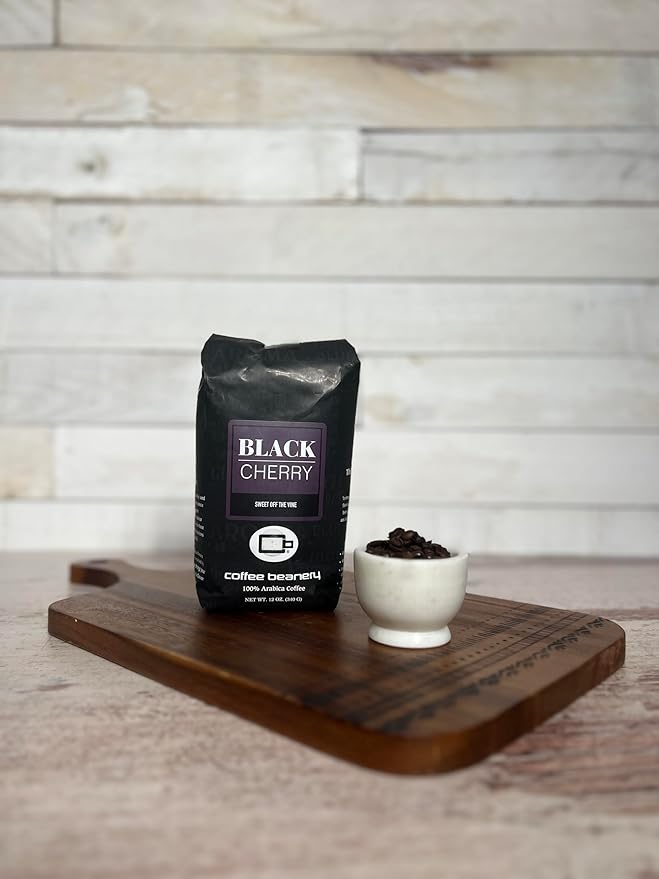 Coffee Beanery Black Cherry Flavored Coffee | 100% Specialty Arabica Coffee | 12oz bag (Whole Bean)