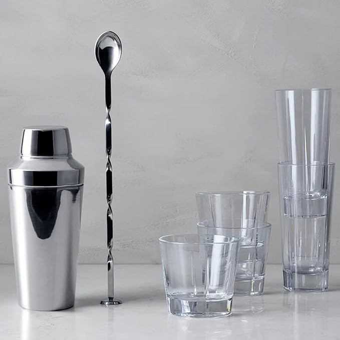 Rosendahl Grand Cru Glass Tumblers (Set of 4) - 9.1 Fl. Oz. - Lead-Free, Dishwasher Safe, Elegant Clear Glass Drinkware for Water, Juice, Coffee, and Wine - Modern, Durable (Clear)