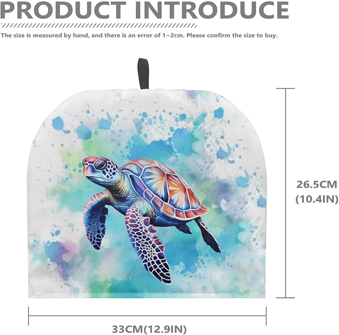Sea Turtle Tea Cosy for Teapot Tea Cozy for Teapot Insulated Tie-Dye Kitchen Accessory Thick Teapot Cover Dust Home Decorative