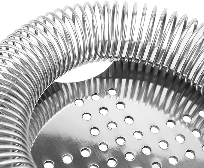 HOZEON 4 Pack 6.5 Inches Cocktail Strainer, Stainless Steel Bar Strainer Tool, 2 Prong Bartender Strainer for Bar Restaurant Home, Silver