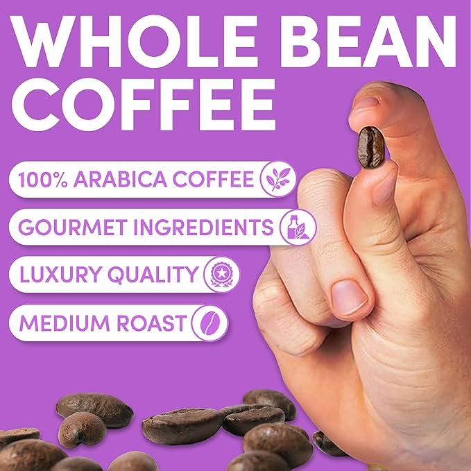 Sarasota Coffee Whole Bean Chocolate Raspberry | Medium Roast Gourmet Flavored Coffee Beans | Low Acid, Mold Free, Specialty Grade Bulk Coffee Beans | 5lb (80 oz)