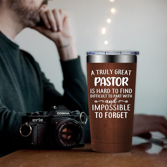 Pastor Gifts for Men - Pastor Christmas Appreciation Gifts - Thank You, Religious, Christian Gift for Pastors - 20oz Tumbler